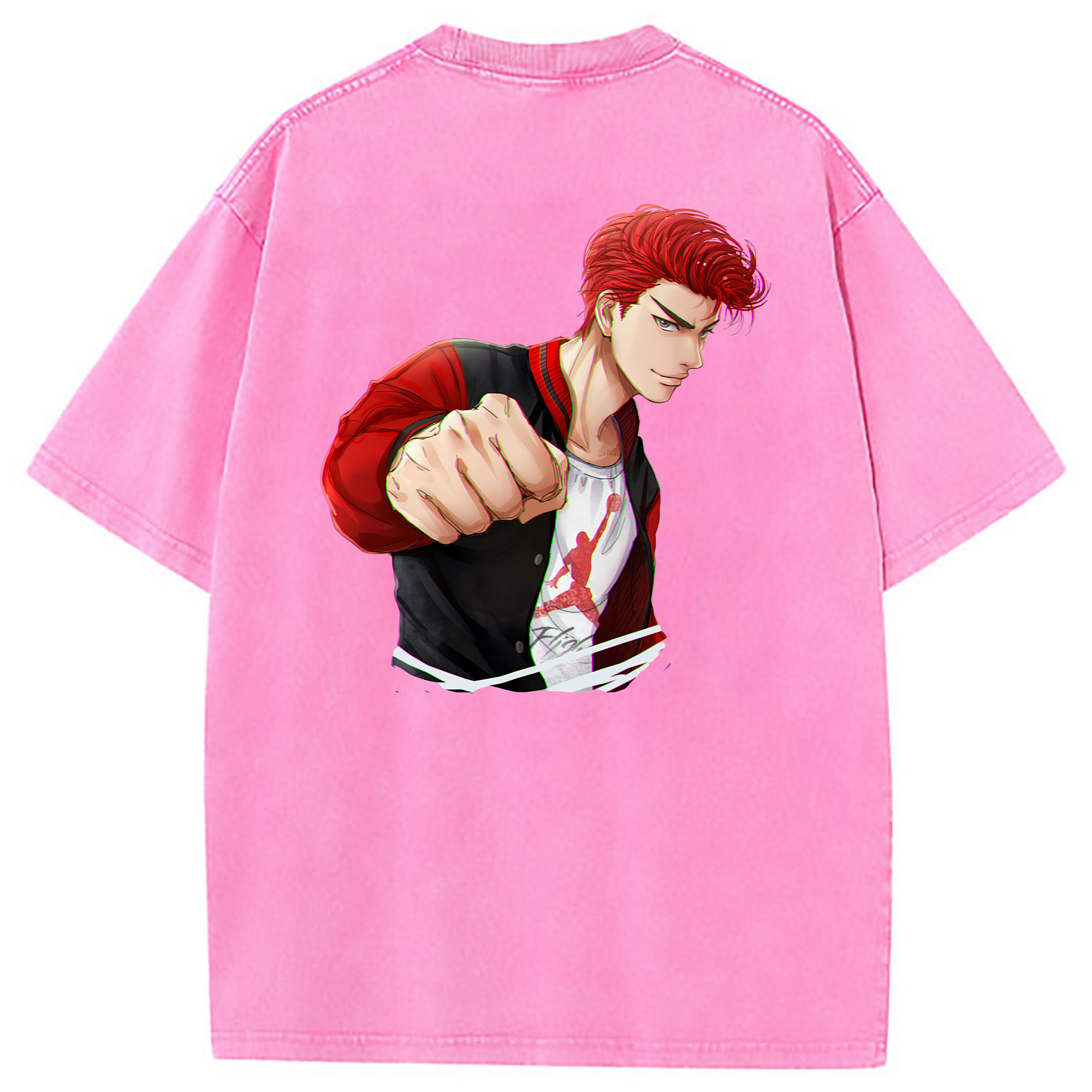 （画像用） SLAM DUNK／スラムダンク 綿100% ヴィンテージ風 半袖Tシャツ（背面プリント）